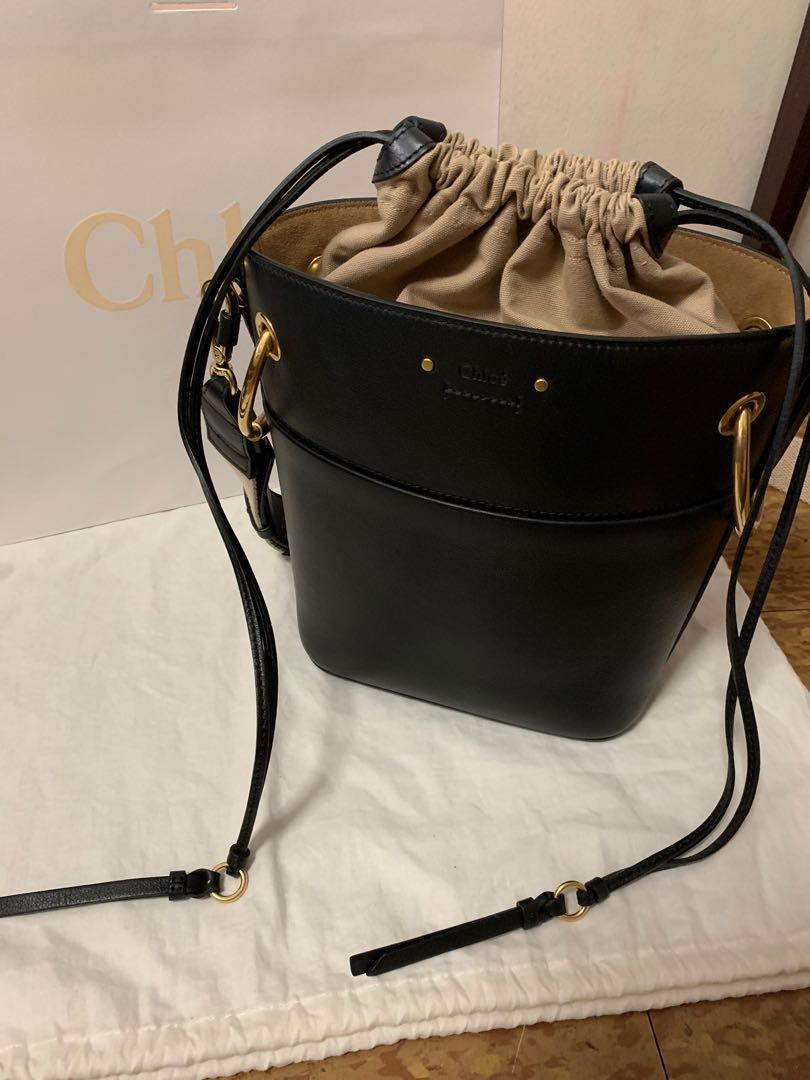 Roy small leather bucket bag clearance