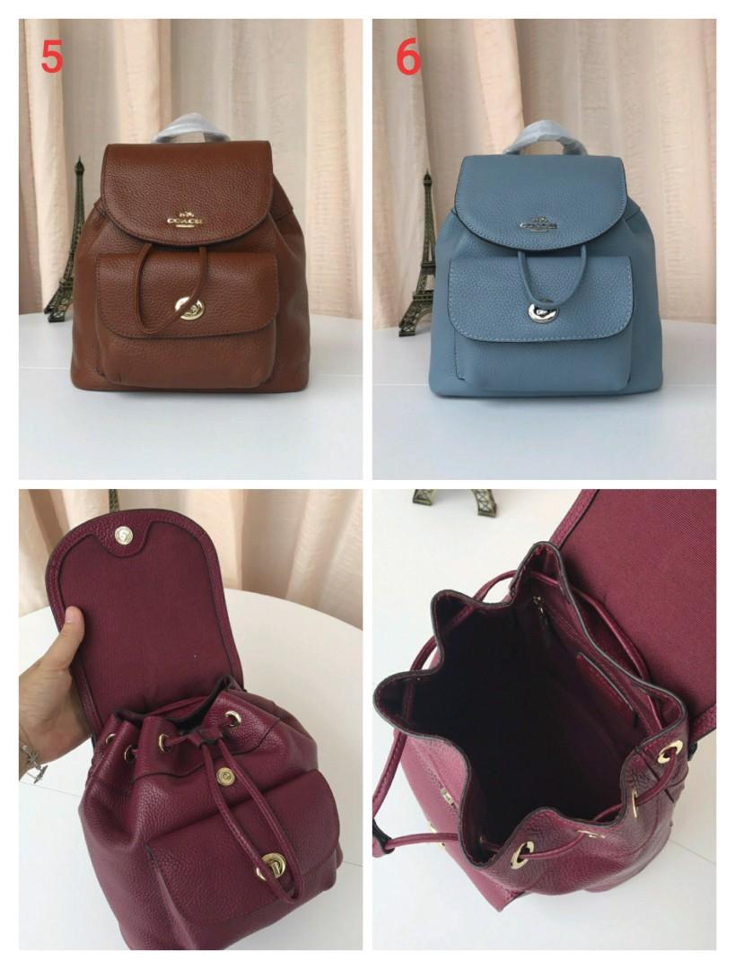COACH F37621 MINI BILLIE BACKPACK in PEBBLE LEATHER