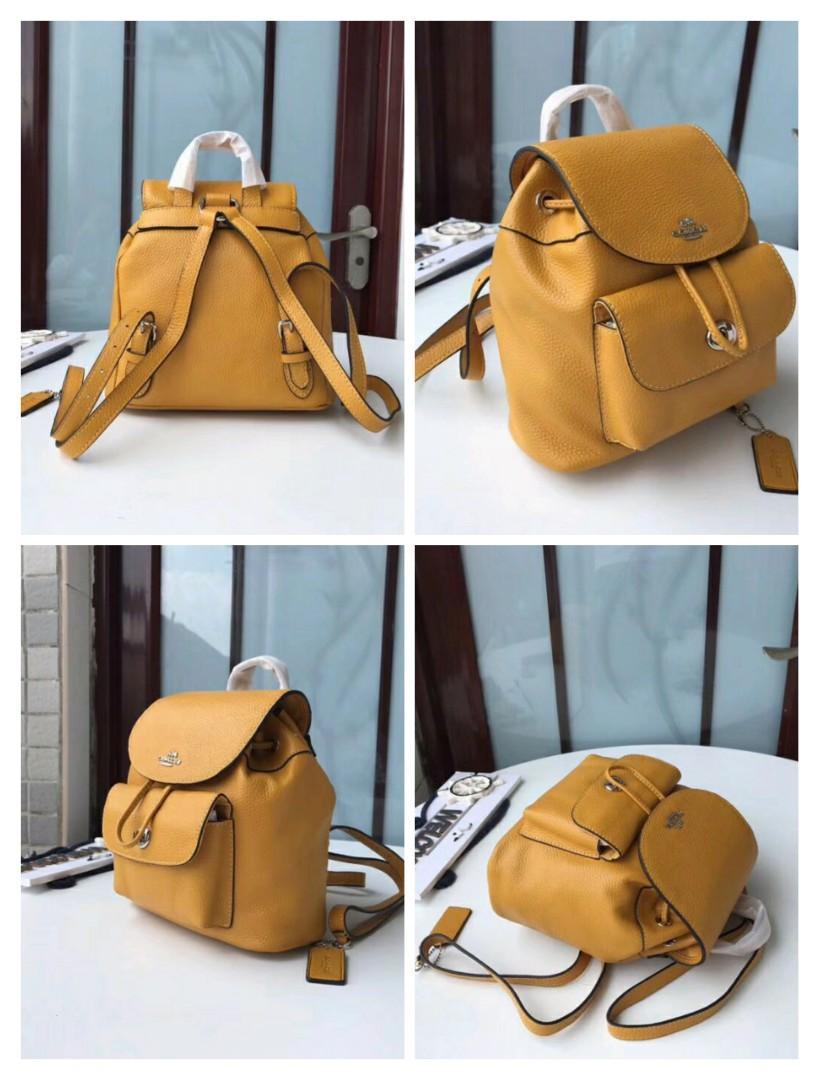 COACH F37621 MINI BILLIE BACKPACK in PEBBLE LEATHER