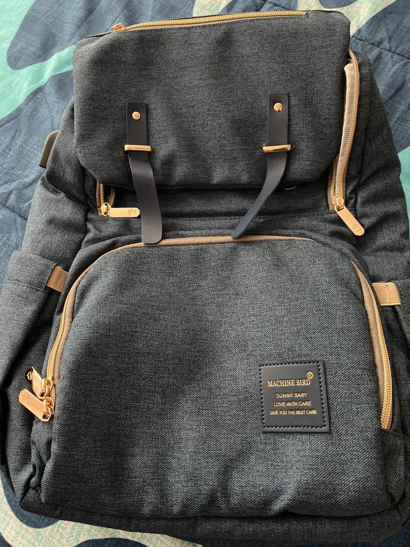 machine bird diaper backpack