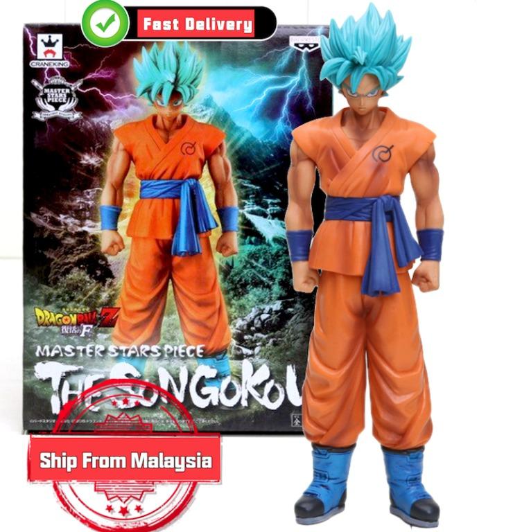  Dragon Ball Z Son Goku Super Saiyan Blue Hair Master Star Piece PVC Figura de acción 5cm Modelo de juguete, Pasatiempos