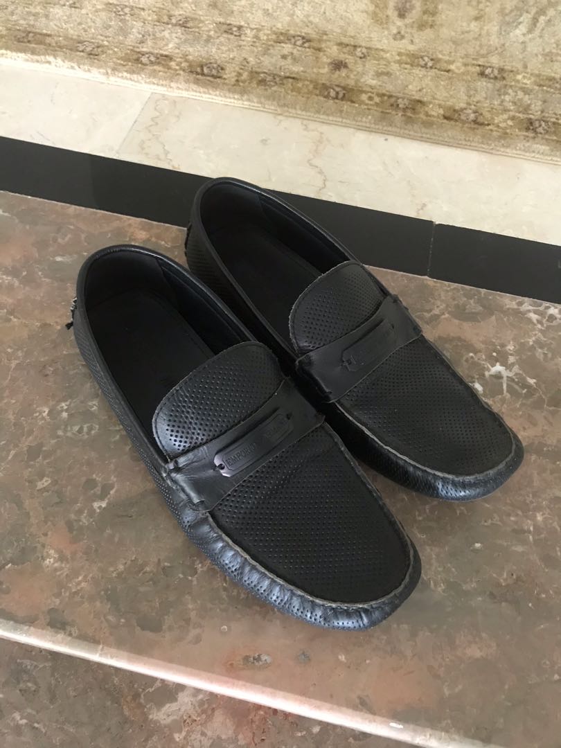 Mens armani outlet loafers