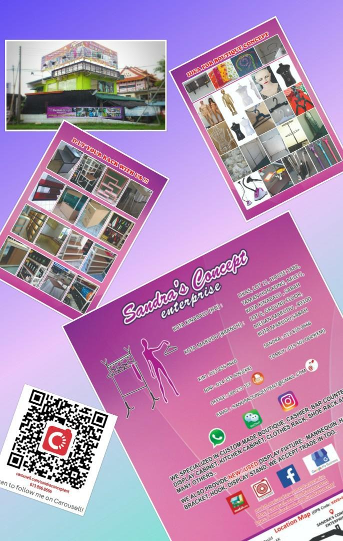 Front Counter With Display Boxes ( Boltless ) Custom Made, Furniture