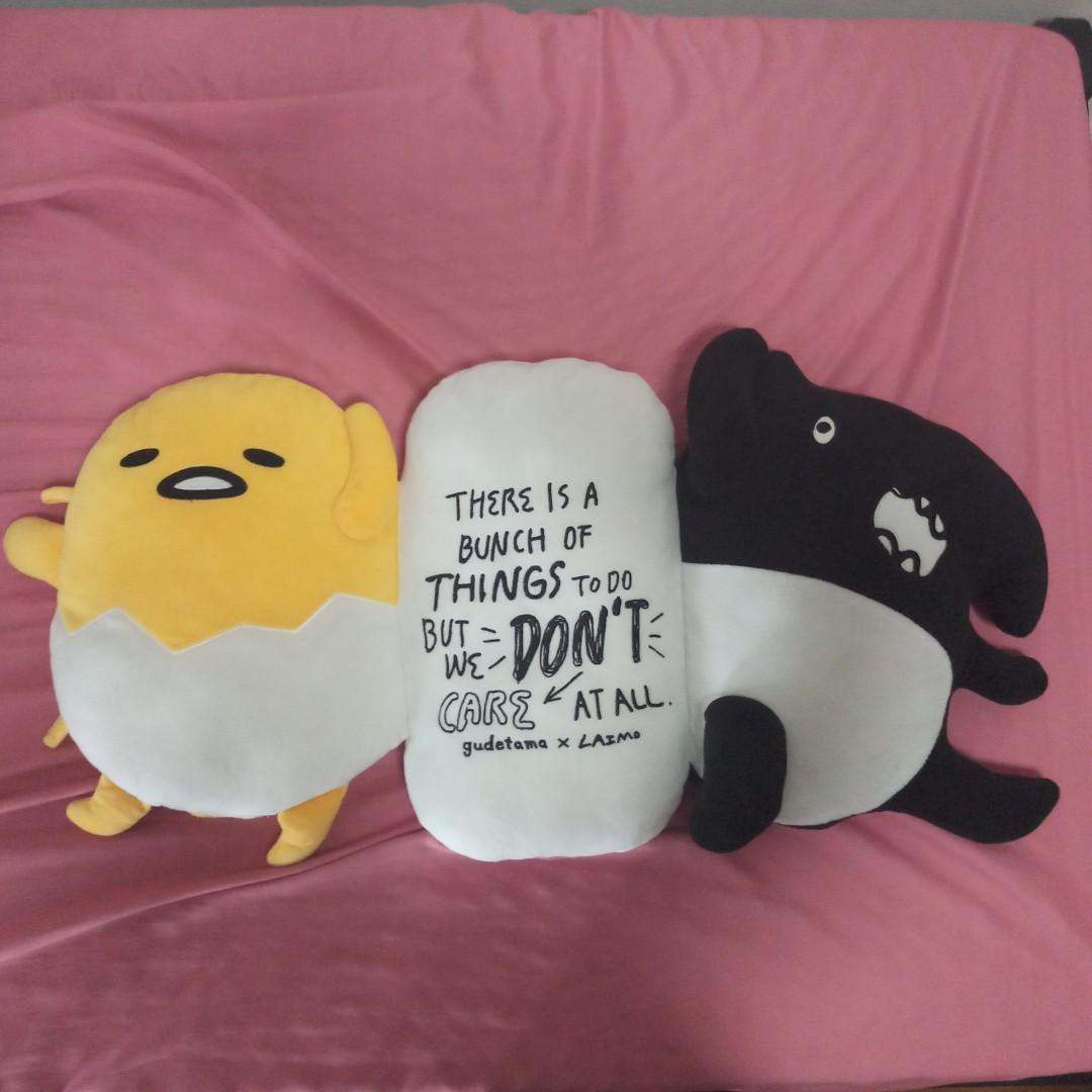 Gudetama x Laimo Official Pillow, Hobbies & Toys, Toys & Games on Carousell