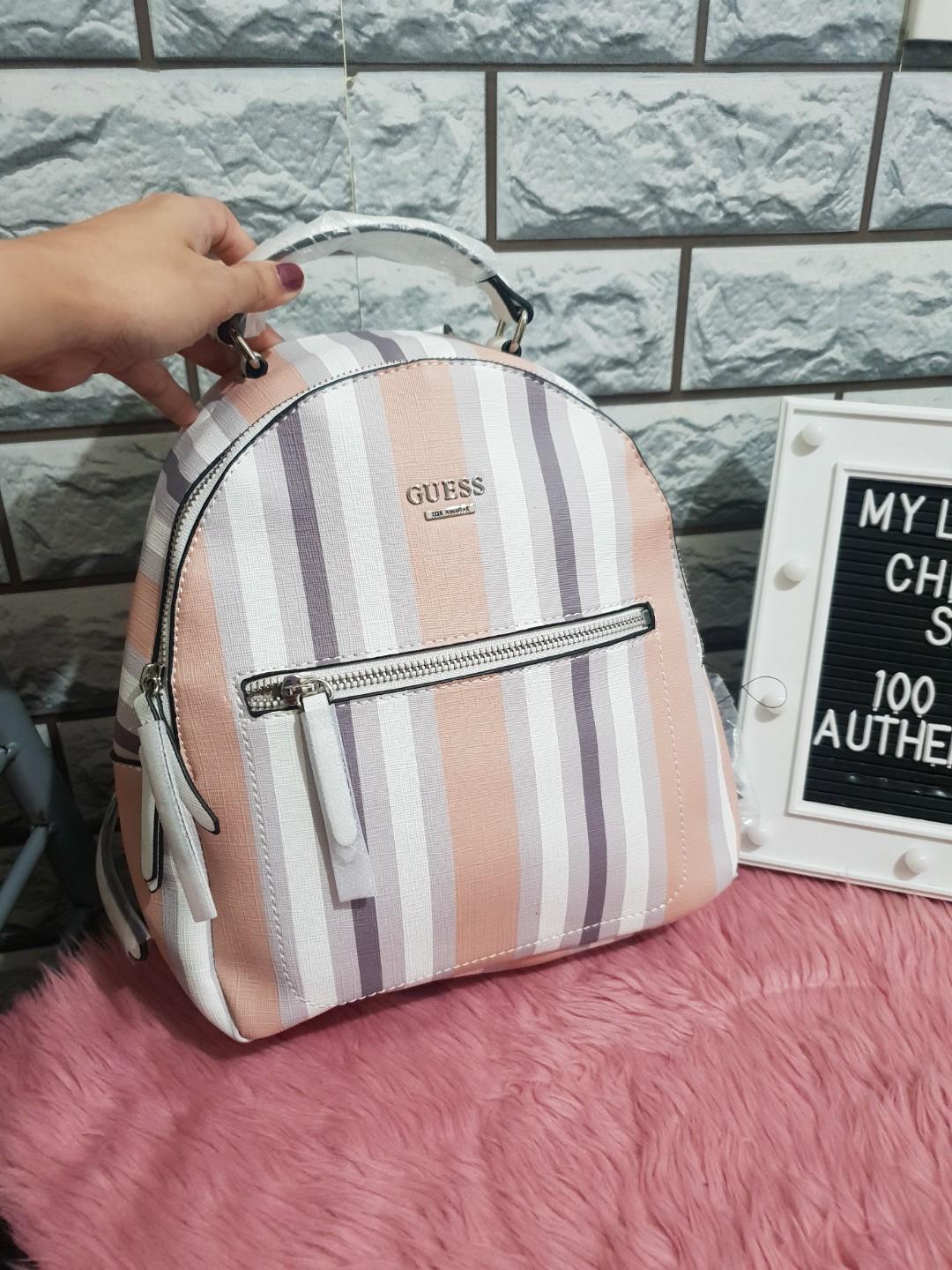 Guess sale striped backpack