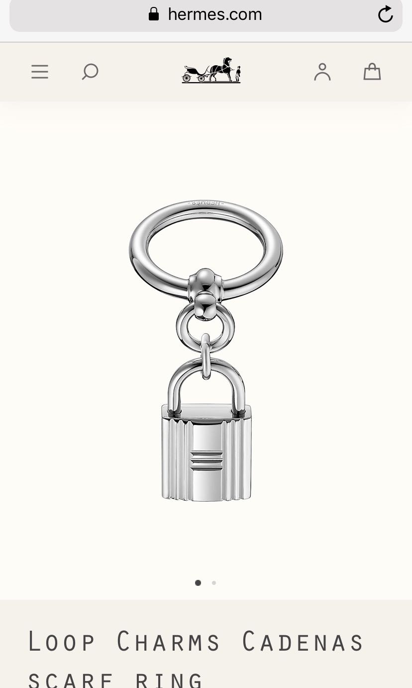 Hermes Kelly scarf ring
