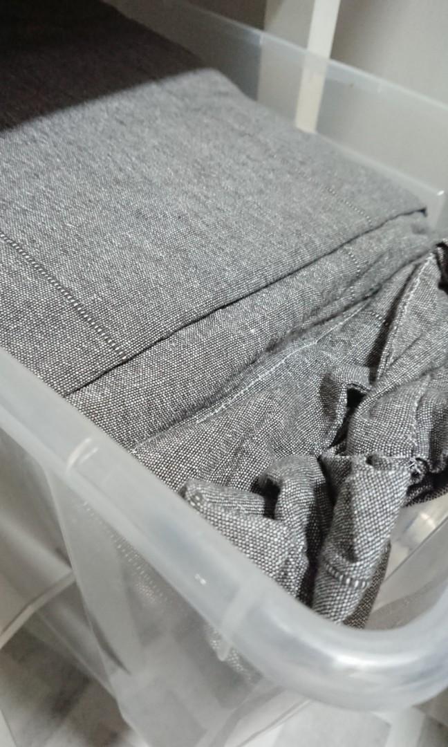 Ikea Lenda Curtains Grey Furniture Home Decor Cushions Linen