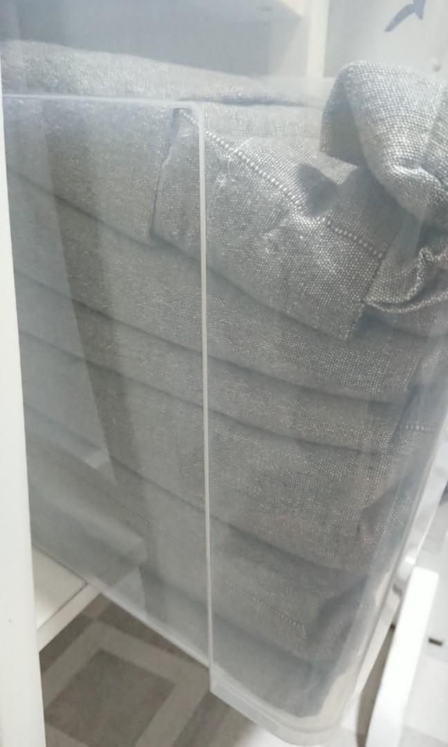 Ikea Lenda Curtains Grey Furniture Home Decor Cushions Linen