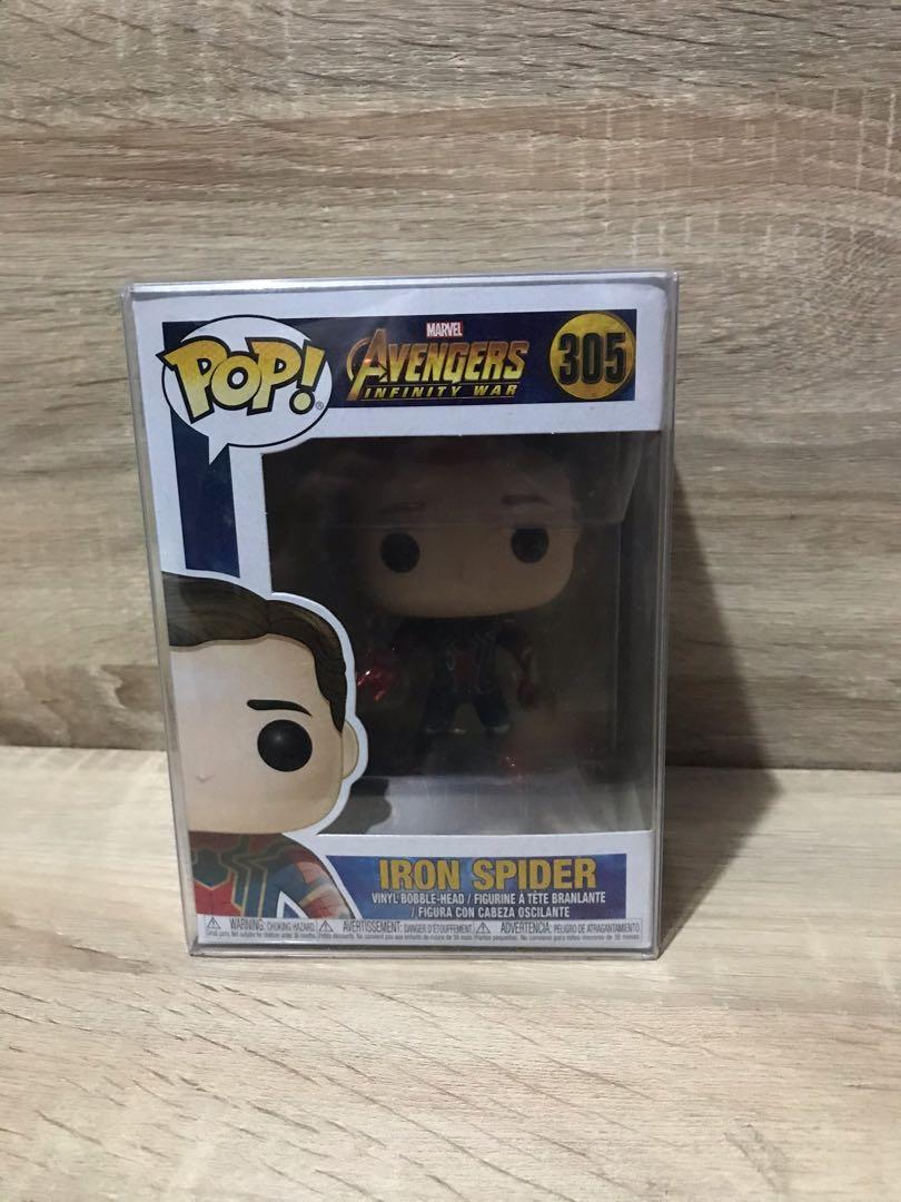 iron spider unmasked funko pop
