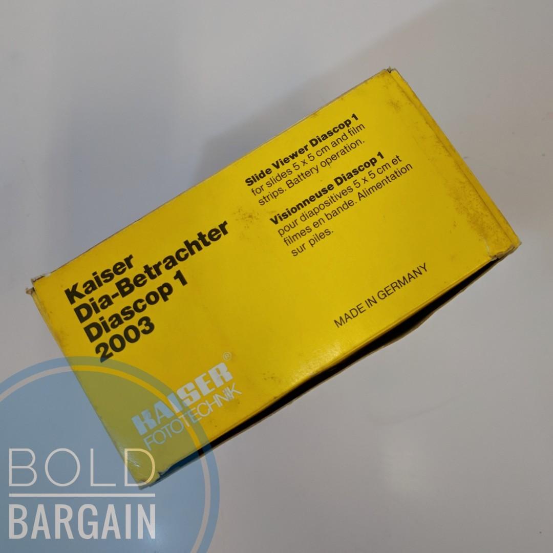 Kaiser Diascope 1 Slide Viewer for 5cm x 5cm slides and film strips ...