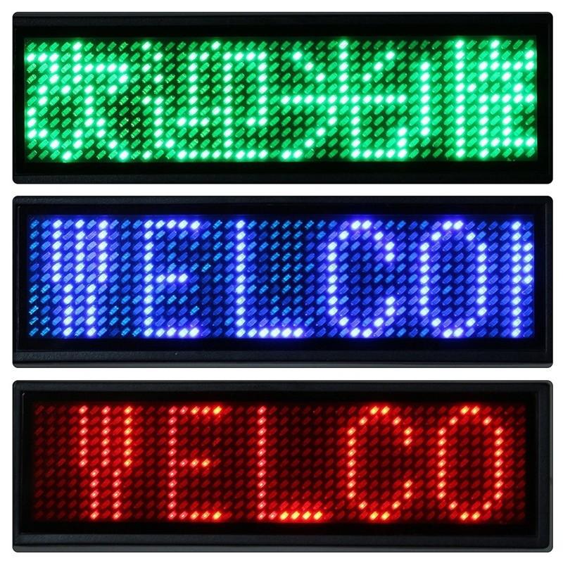 Programmable Led Badges LED Badges Programmable Digital Messages party costume, Mobile Phones ...