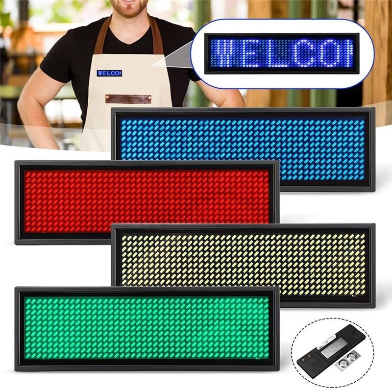 Programmable Led Badges LED Badges Programmable Digital Messages party costume, Mobile Phones ...