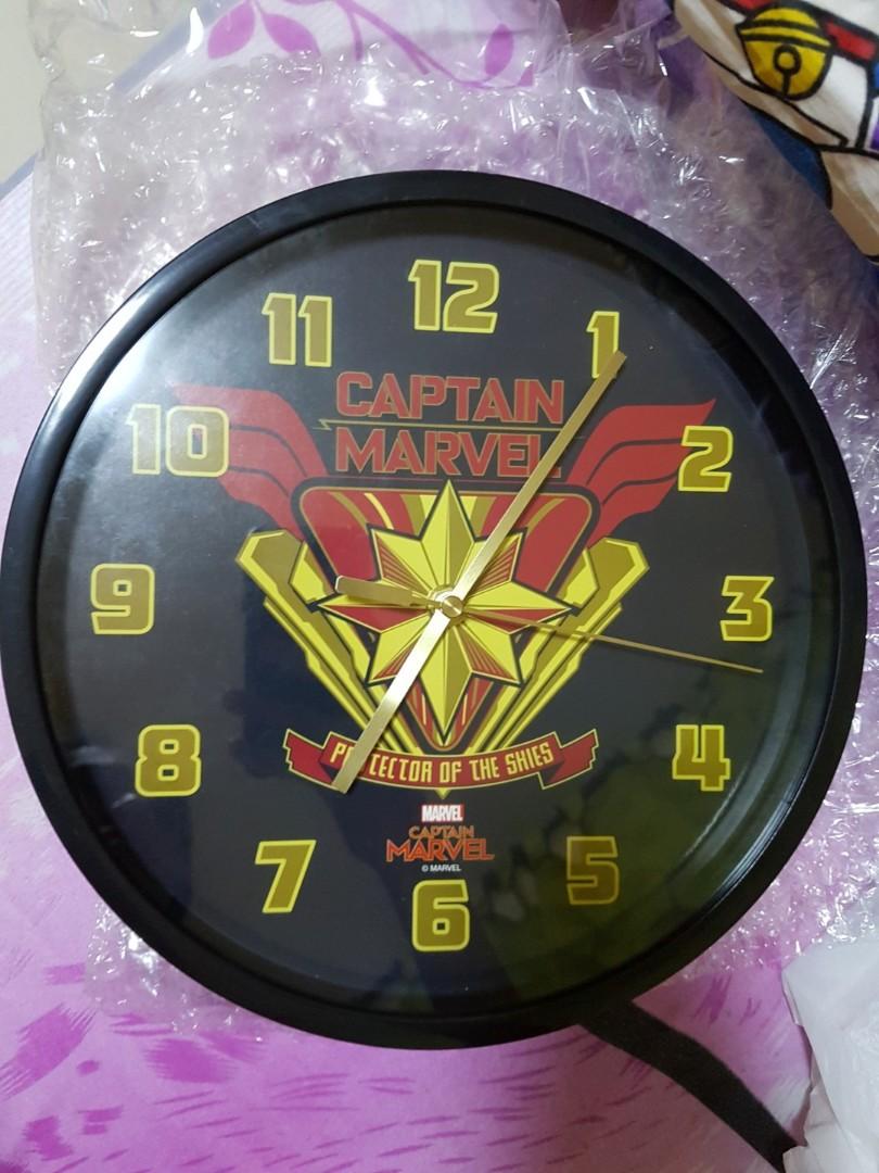 Limited Edition 10 Captain Marvel Logo Wall Clock