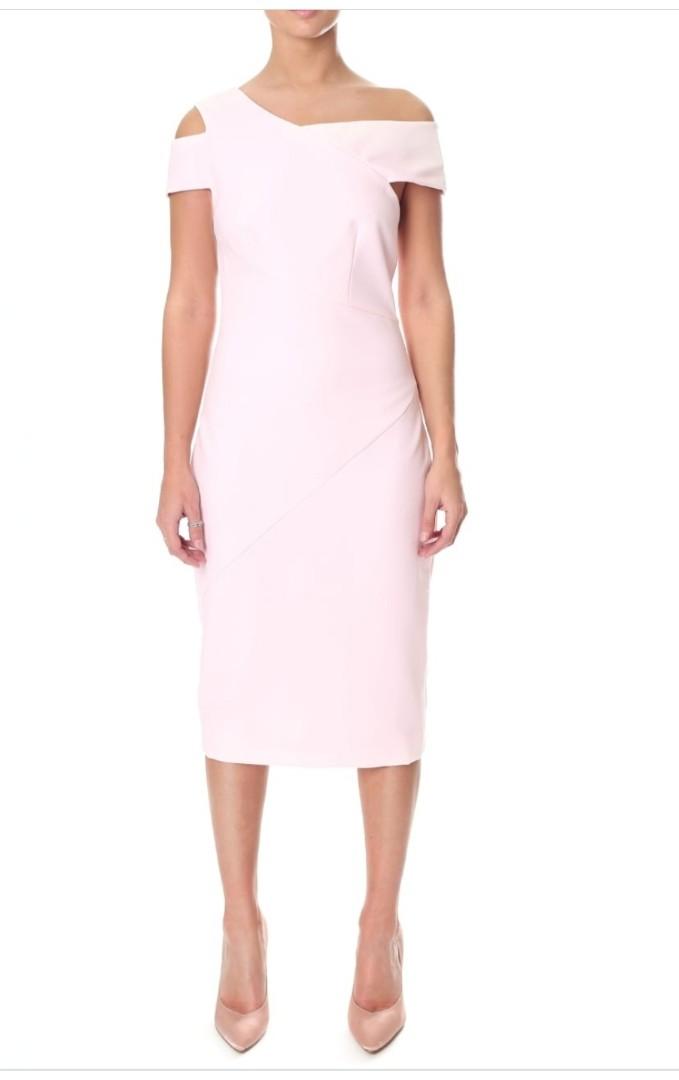 Ted baker pink off the shoulder dress shop