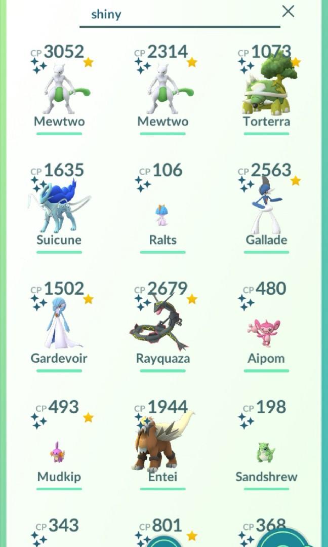 Pokemon Go Account With 137 Shiny Including Legendary Video Gaming Gaming Accessories Game Gift Cards Accounts On Carousell