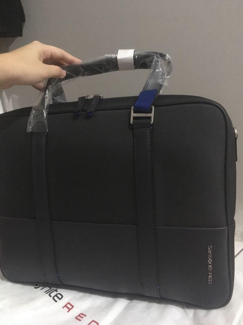 Samsonite red top briu briefcase