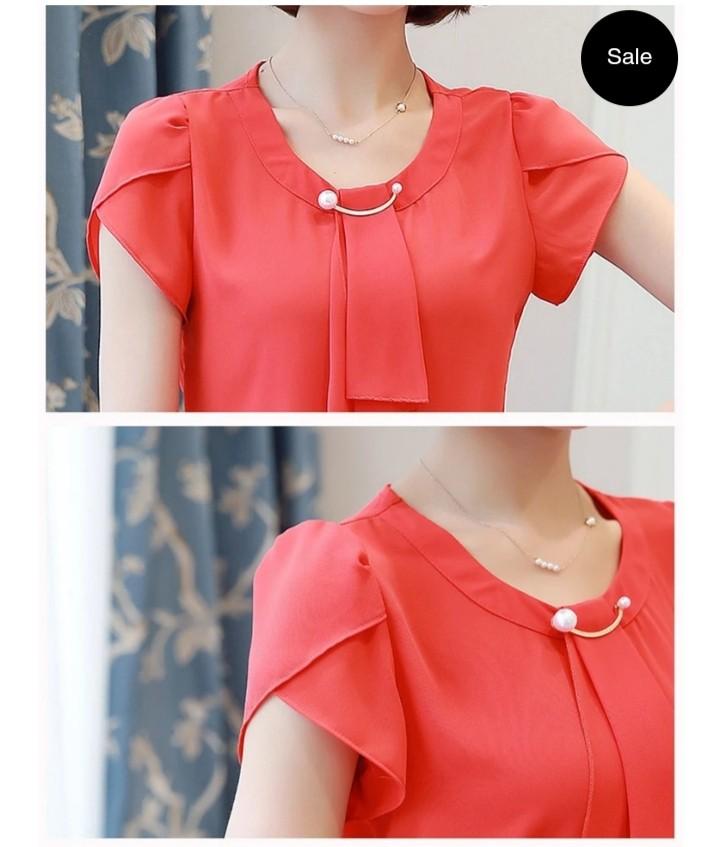 yellow blouse with bow