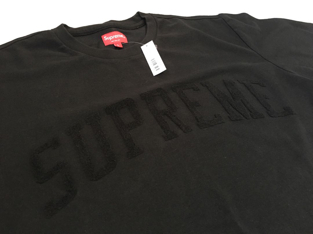 Supreme Chenille Arc Logo S/S Top T-shirt Red - FW19KN44, Clothing \  Casual Wear \ T-Shirts