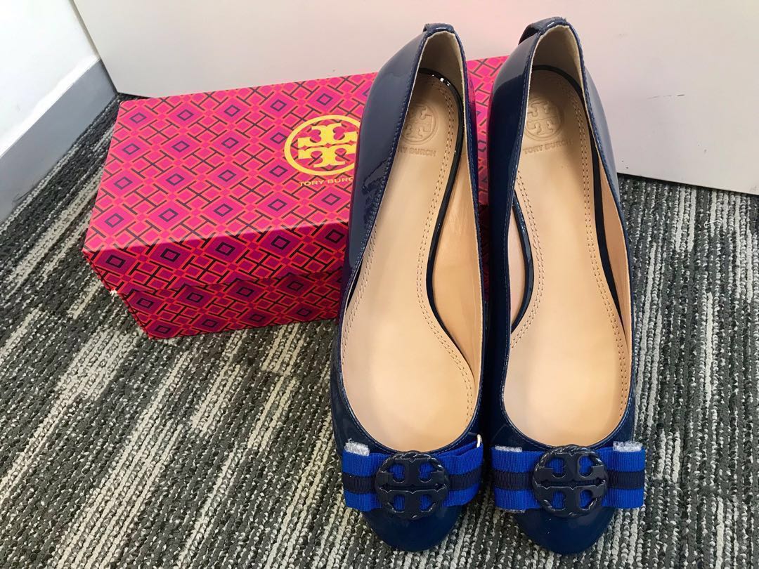 Tory burch maritime sale ankle wrap ballet flat