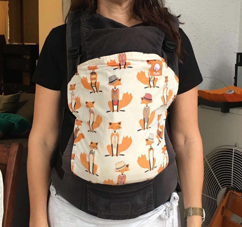 Tula fox carrier with matching fox drooling pads, Babies & Kids, Going
