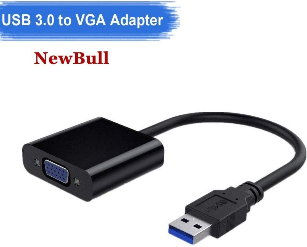 USB 3.0 to HDMI and VGA Adapter - 4K/1080p USB Type-A Dual Monitor  Multiport Adapter Converter - External Video Graphics Card for Multiple  Screens 