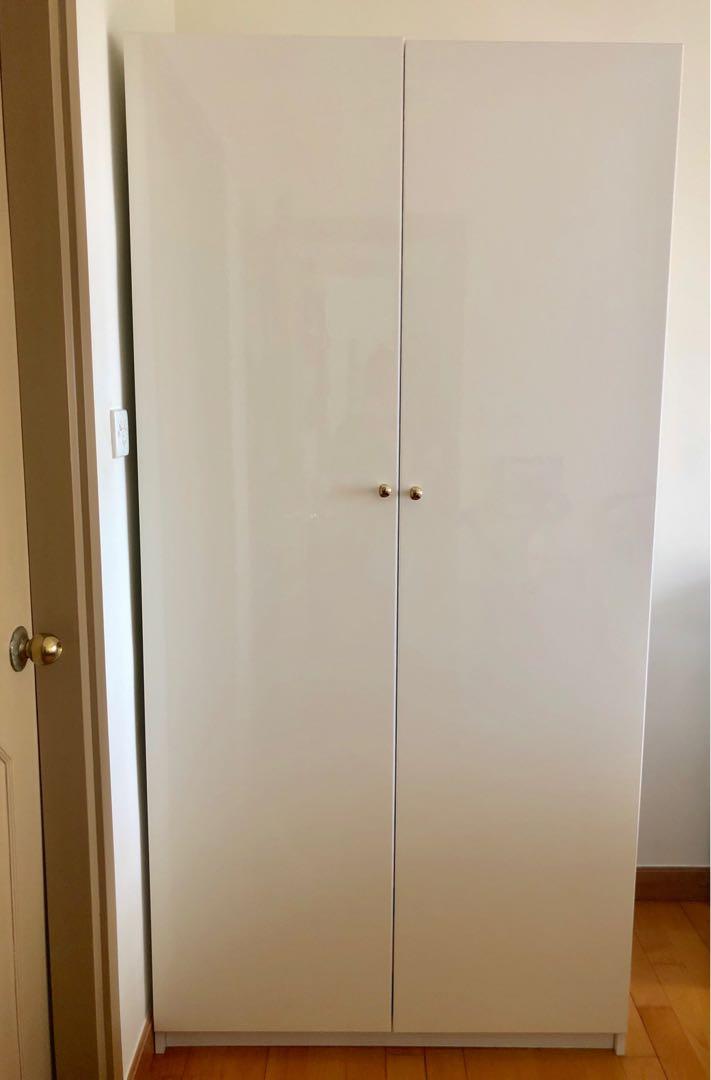White Ikea Pax Wardrobe Accessories Space Drawers Home
