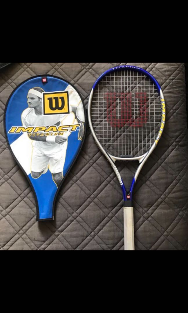 Wilson Tennis Racket Impact Titanium, Sports Equipment, Sports & Games