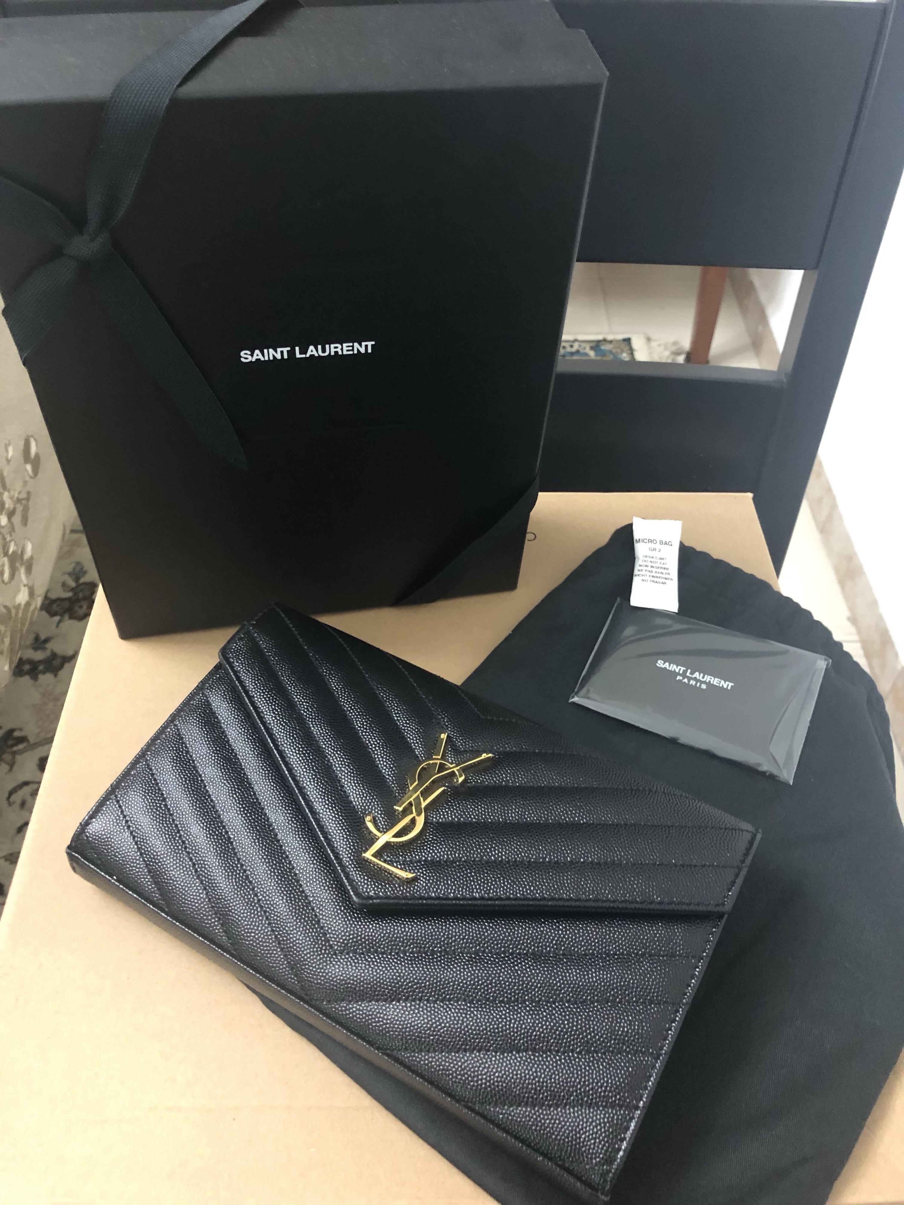 YSL MONOGRAM CHAIN WALLET WOC UNBOXING