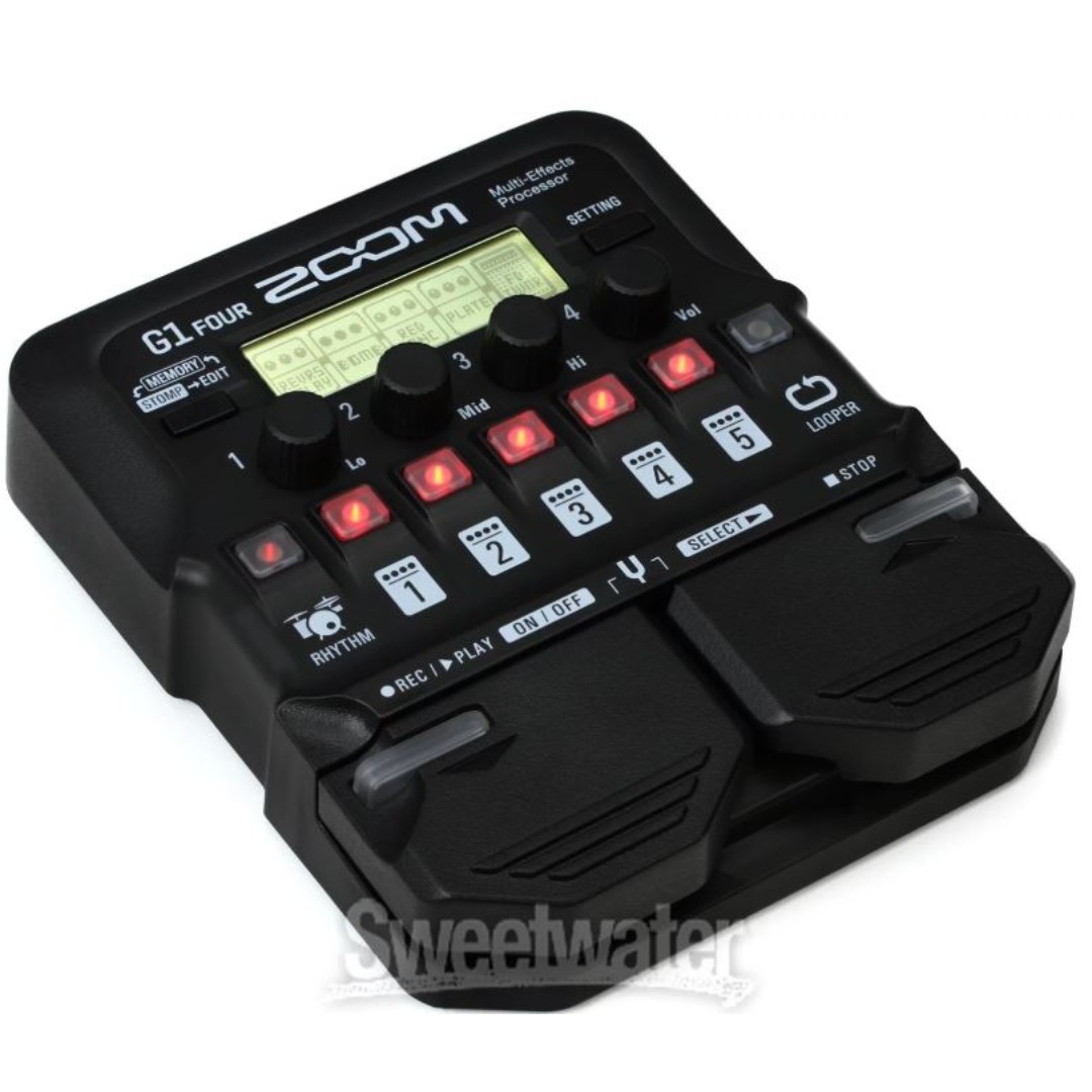 Zoom Electric Guitar Multi Effect (G1 FOUR), Hobbies & Toys, Music