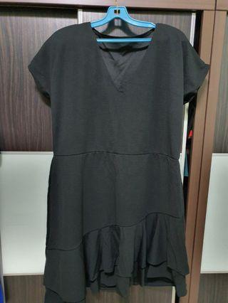 Black v dress (plus size)