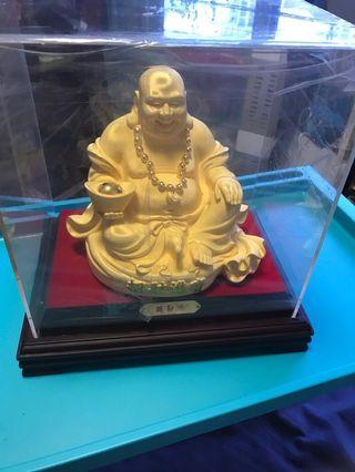 Real gold 999 giant Laughing Buddha