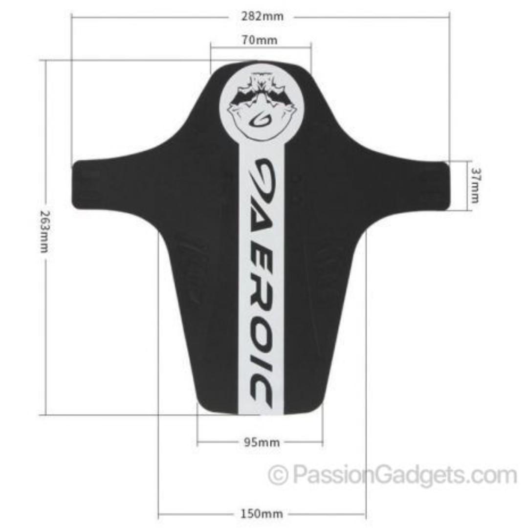 Aeroic mudguard outlet
