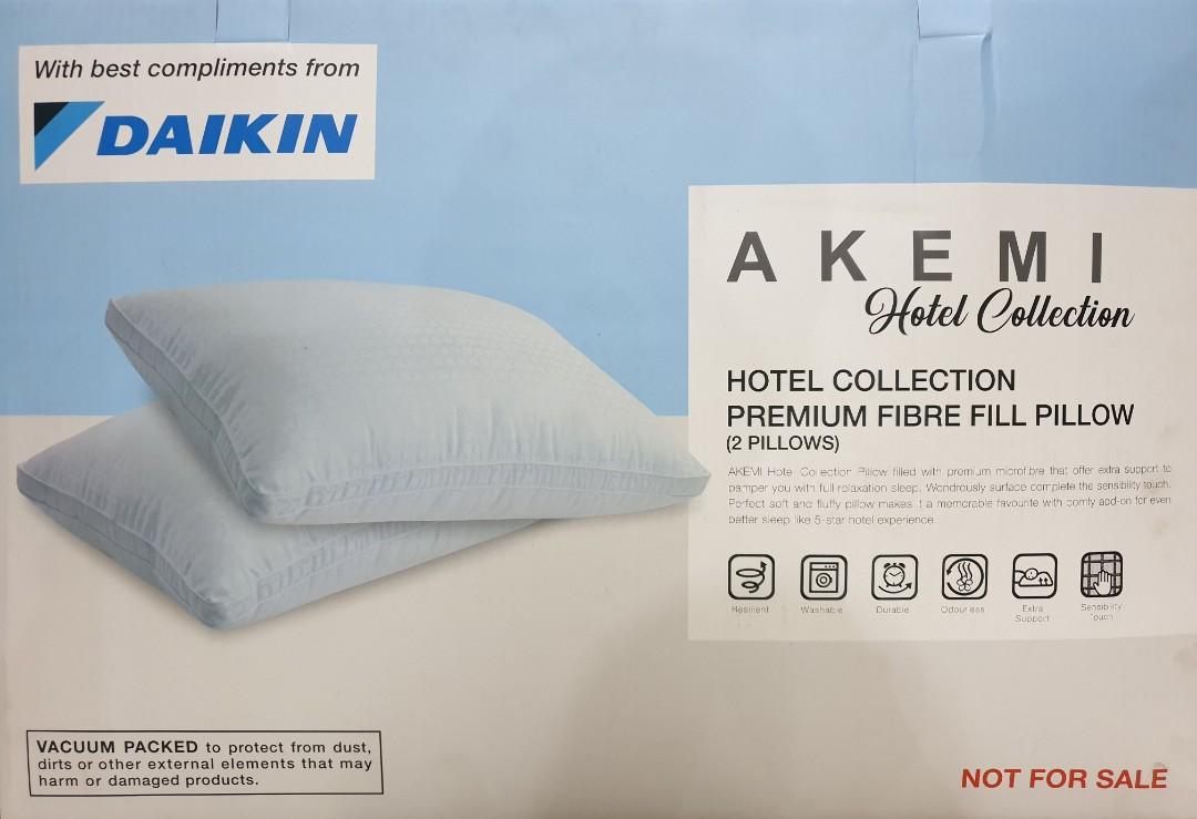 Akemi Hotel Collection Premium Fibre Fill Pillows 2pillows Home
