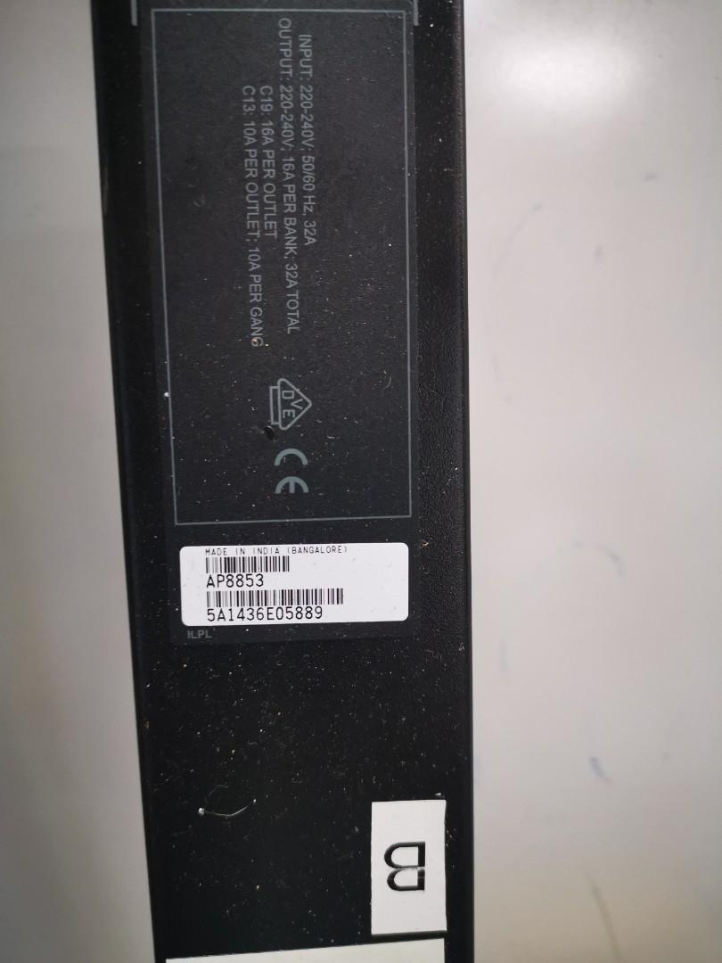 APC AP8853 Rack PDU 2G, Metered, ZeroU, 32A, 230V, (36) C13 & (6) C19 ...