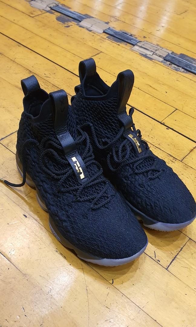lebron 15 basketball shoes black