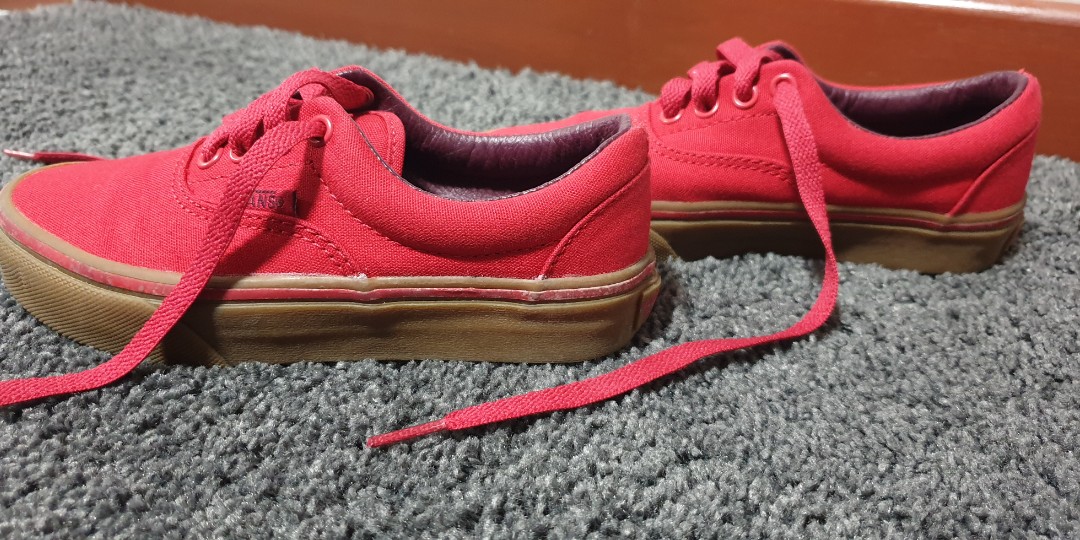 Authentic Red Vans Shoes