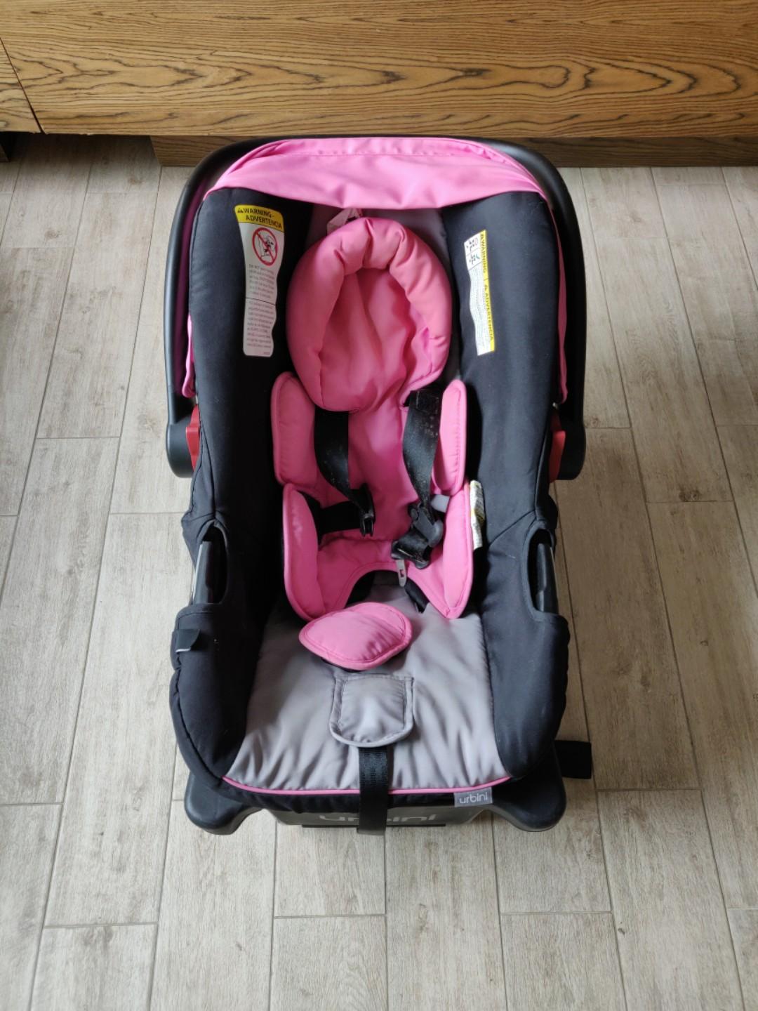 pink urbini car seat