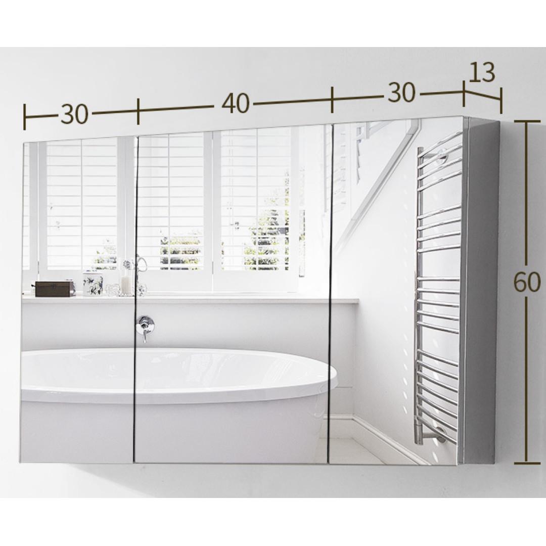 Bathroom Mirror Wall Cabinet Stainless Steel Furniture Shelves Drawers On Carousell