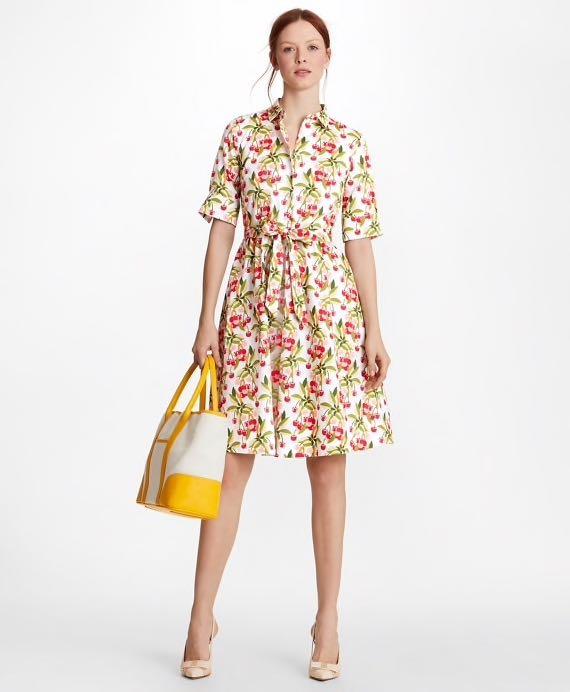 Brooks brothers cherry dress top