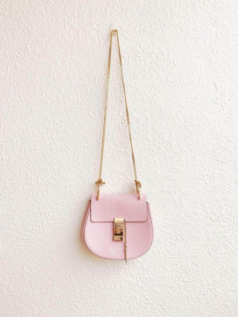 Chloe Drew Bag In Cement Pink