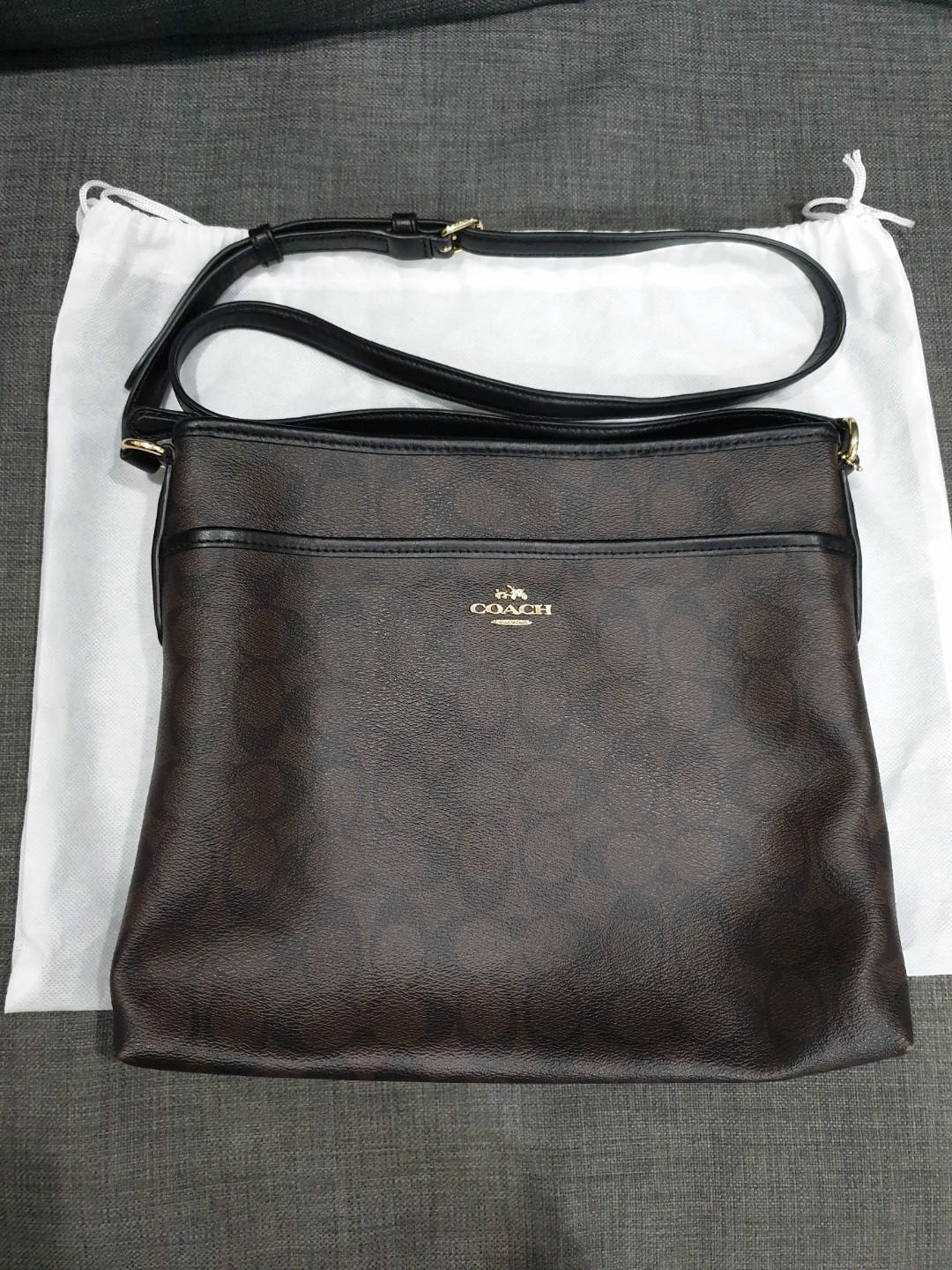 Coach Signature File Bag F58297 Luxury Bags Wallets on Carousell