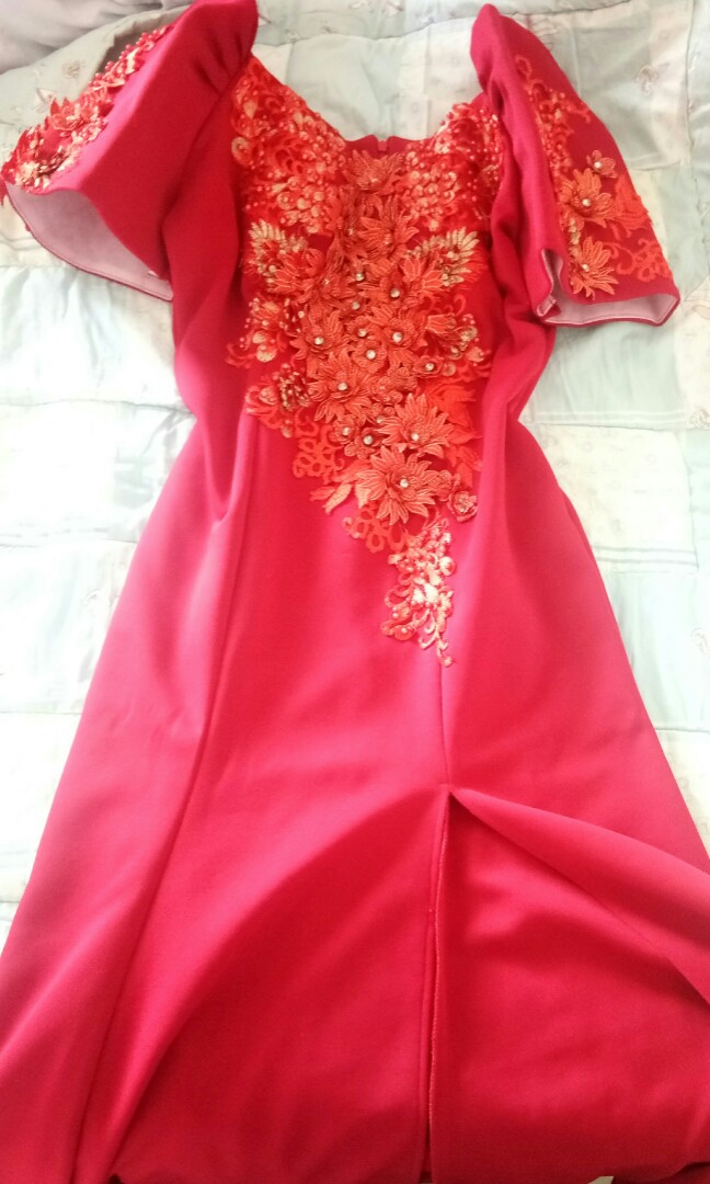 filipiniana gown for plus size