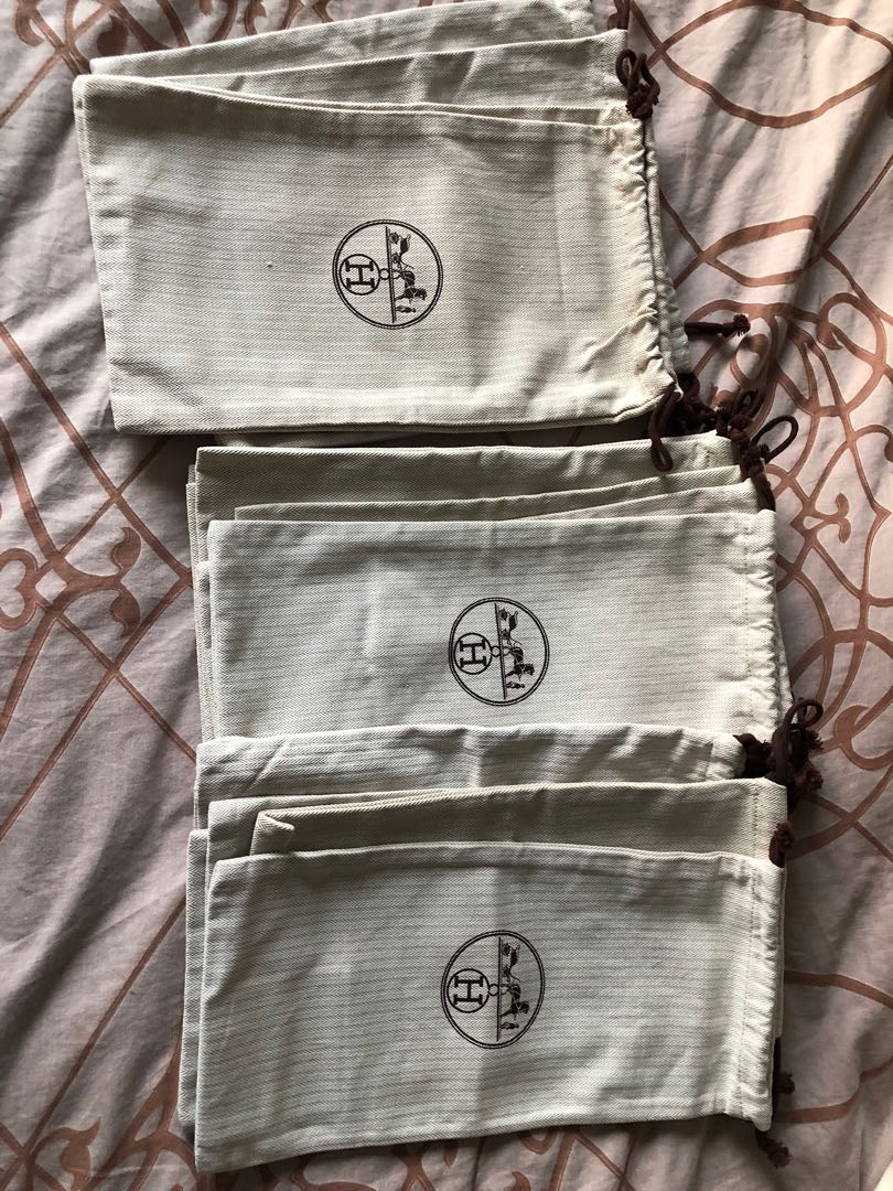 Hermes dust bags, Luxury, Accessories on Carousell