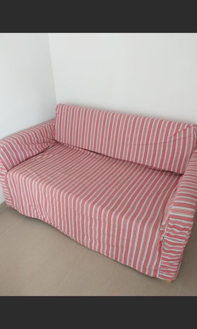 Ikea sofa bed with customized cover, Furniture & Home Living, Furniture
