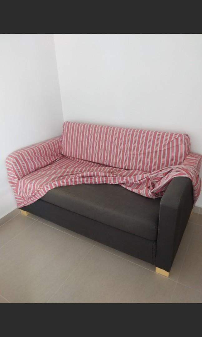 Ikea sofa bed with customized cover, Furniture & Home Living, Furniture