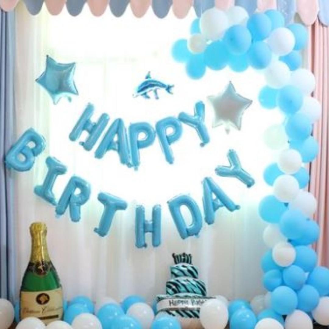 In Stock Blue Mini Dolphin Theme Birthday Party Decoration