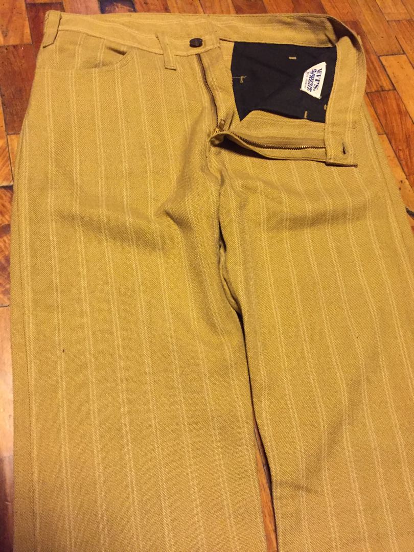 levi's pinstripe trousers