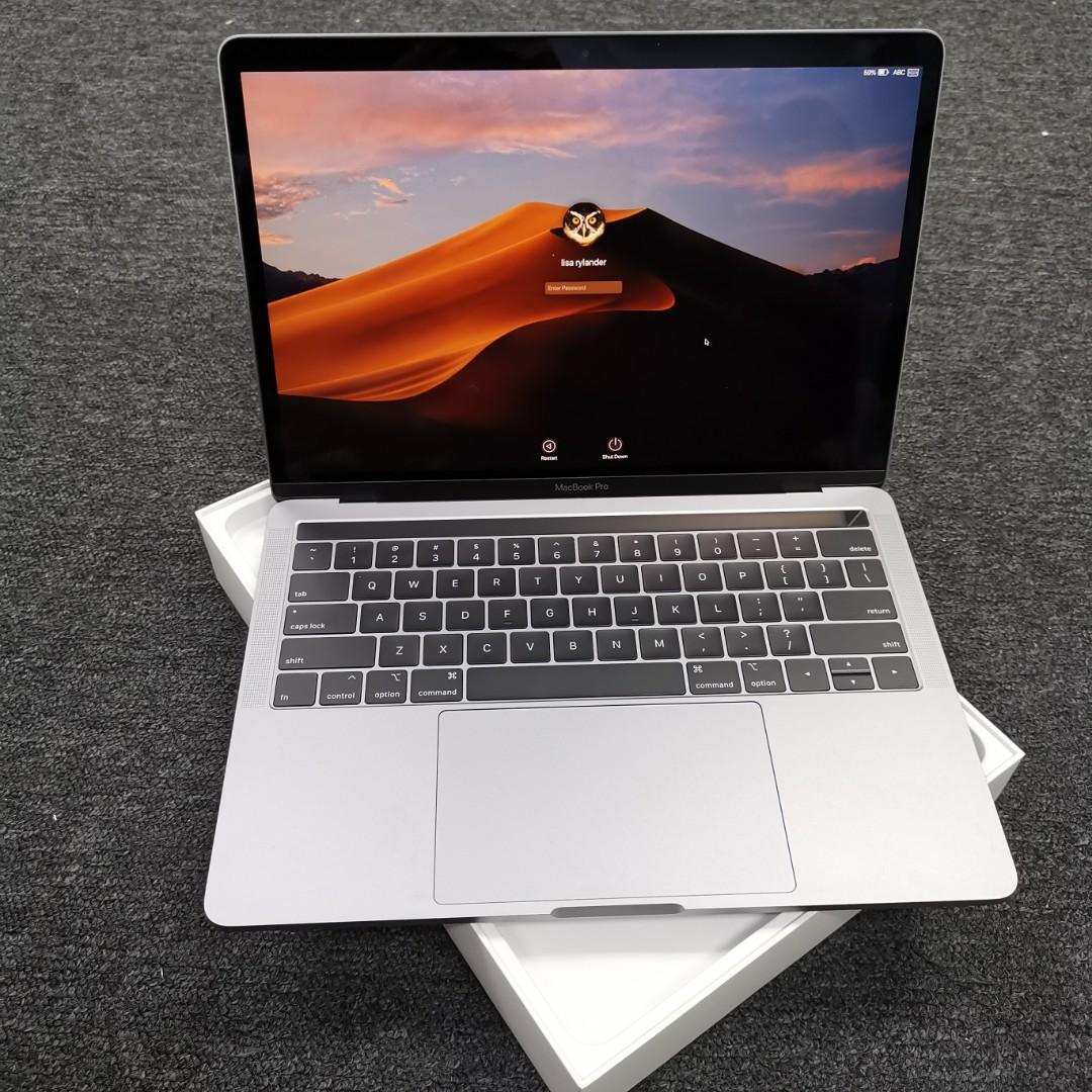 Apple 13 3 Macbook Pro With Touch Bar Mid 2019 Space Gray Open Box Electronics Computers Laptops On Carousell