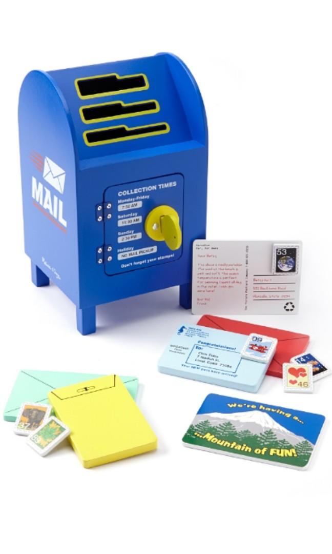 Melissa & doug stamp and store sort wooden mailbox activity and toy