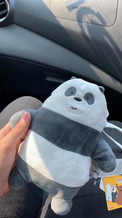 Miniso We Bare Bears Plush Crossbody Bag Women s Fashion Bags